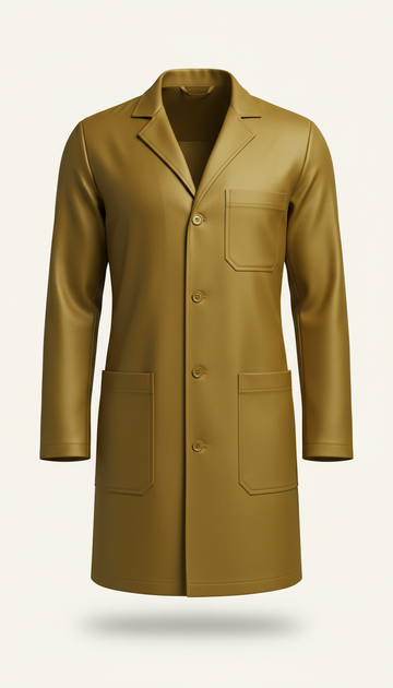 Vital gold lab coat with stain shield