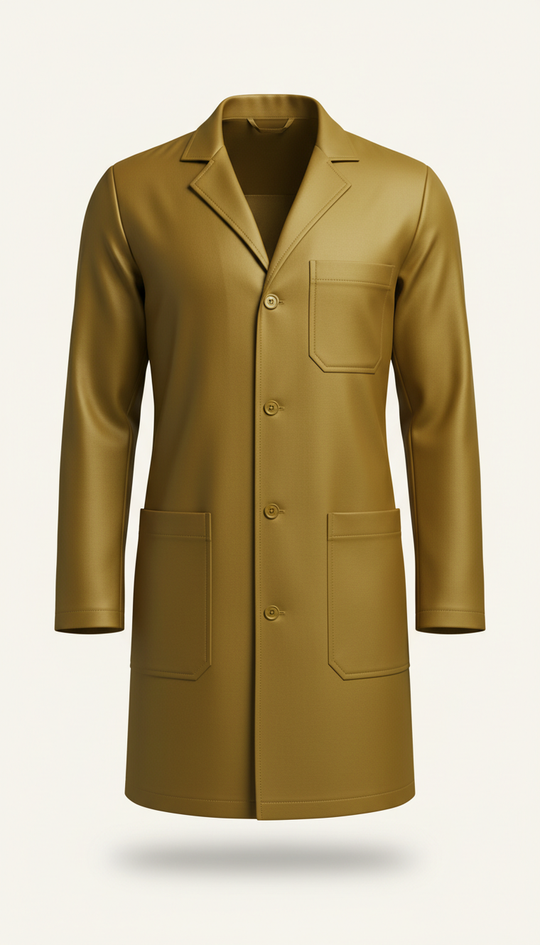Vital gold lab coat with stain shield product view